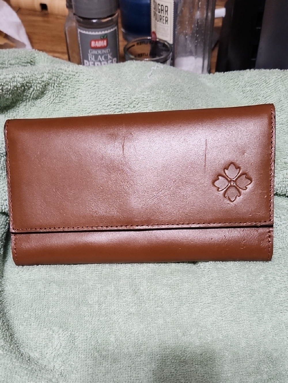 Patricia Nash Brown Leather Continental Wallet